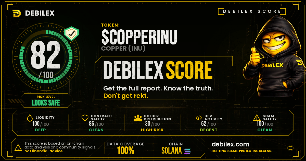 DEBILEX SCORE 82/100 — COPPERINU